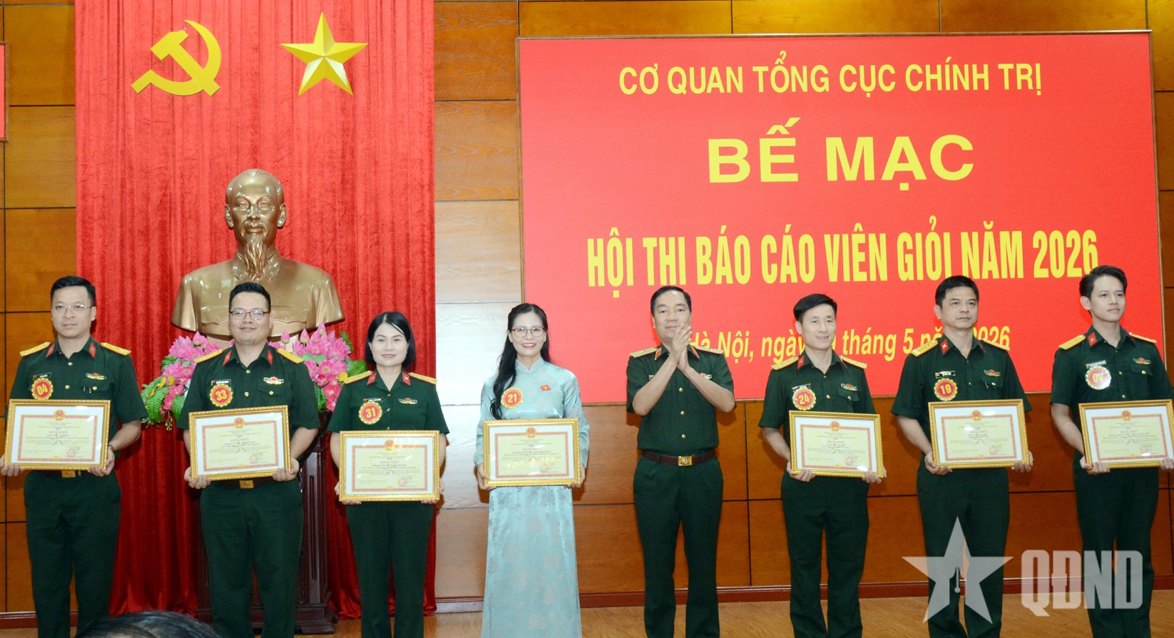 Hội thi Báo cáo viên giỏi Cơ quan Tổng cục Chính trị năm 2026 thành công tốt đẹp